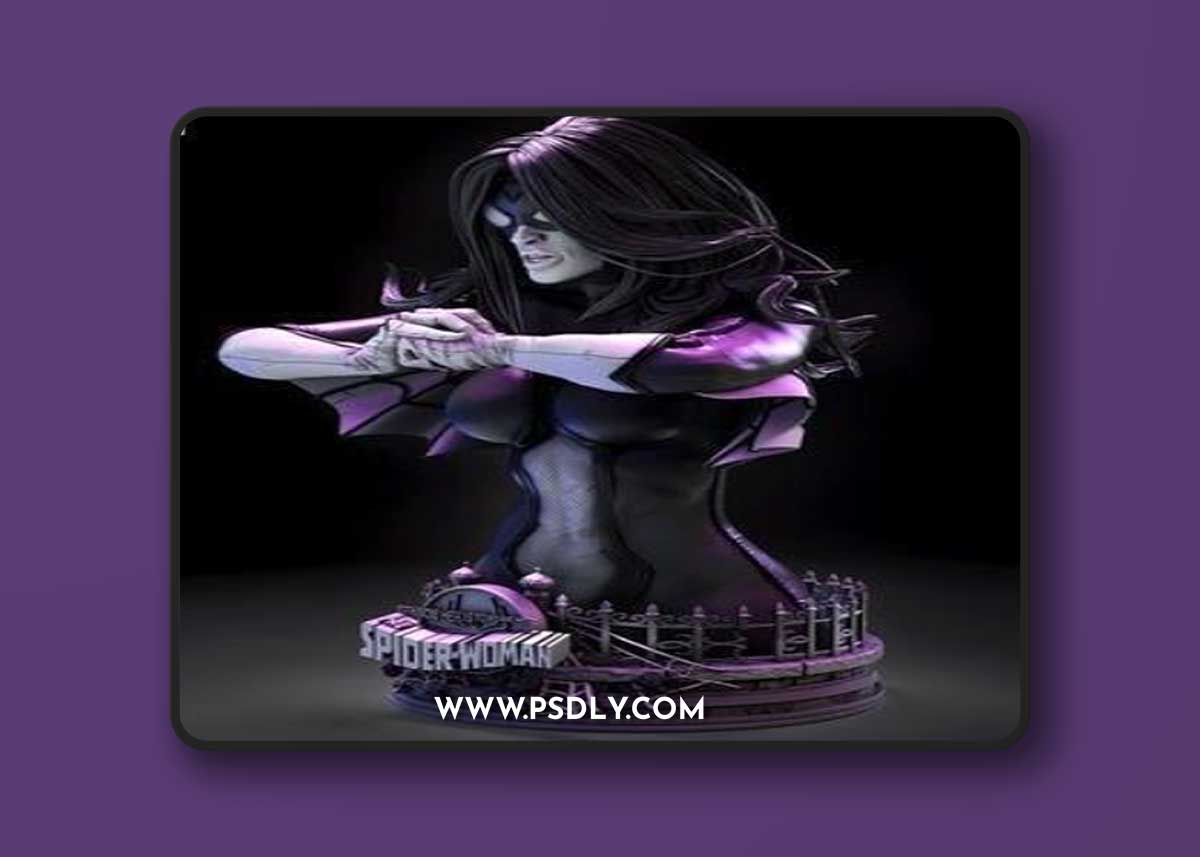 WICKED - Spider Woman Bust 3D Print Model