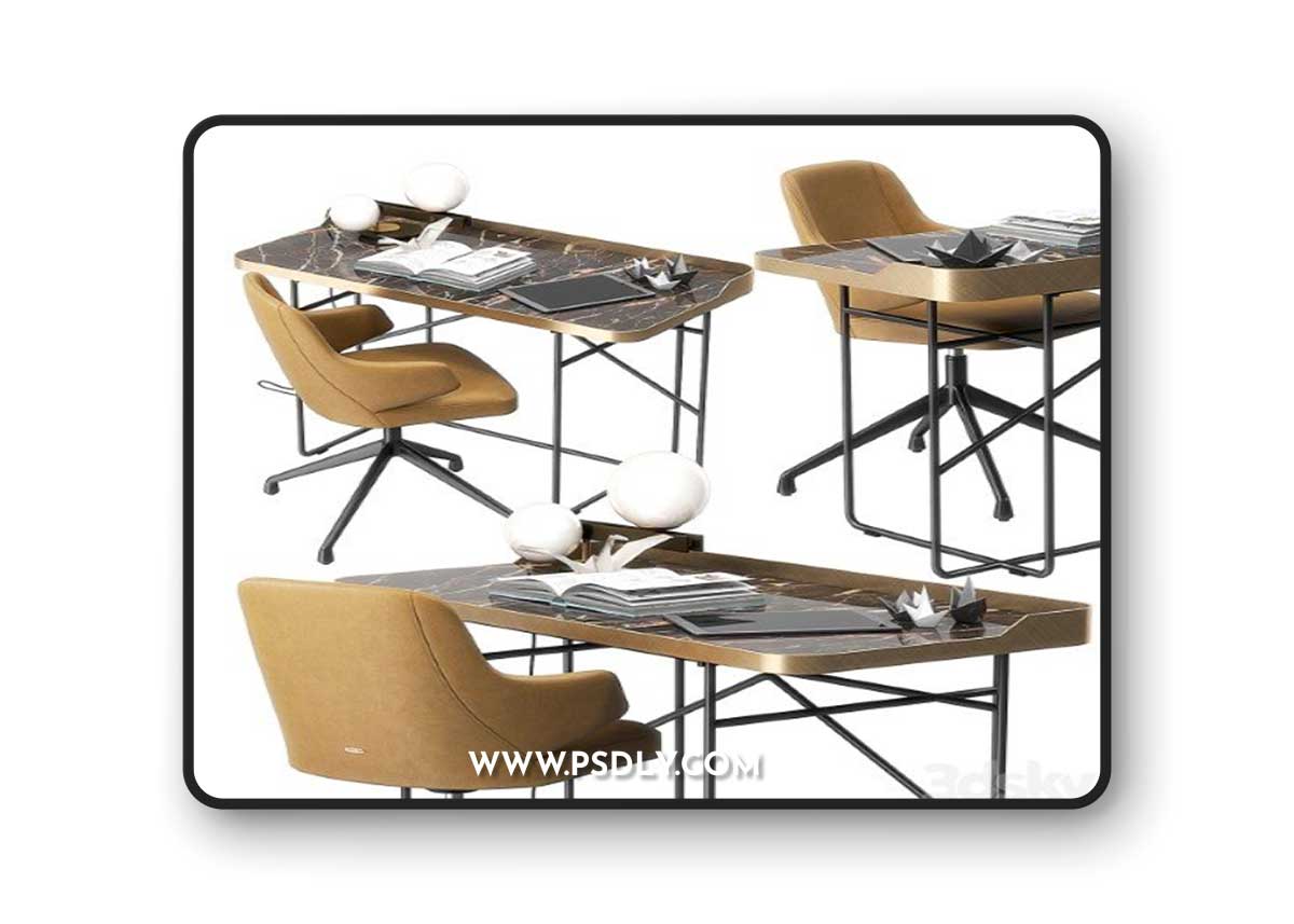Wolf Keramik desk by Cattelan Italia