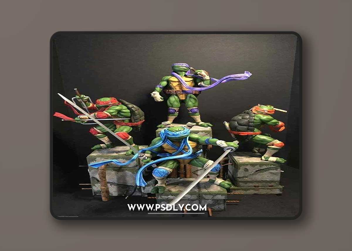 Yosh Studios - TMNT Statue – 3D Print Model