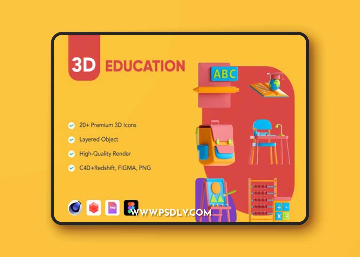3D Education Pack Ui8.net