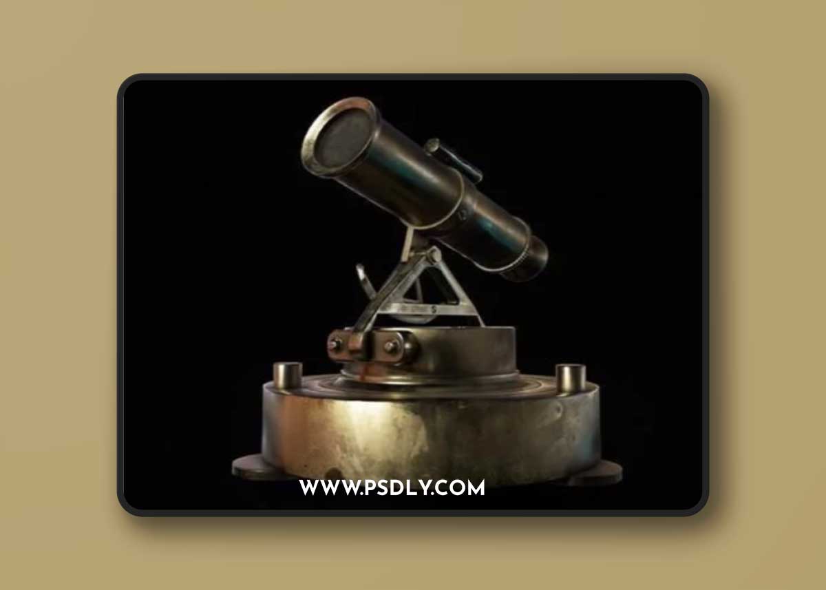Antique Telescope 3D Model