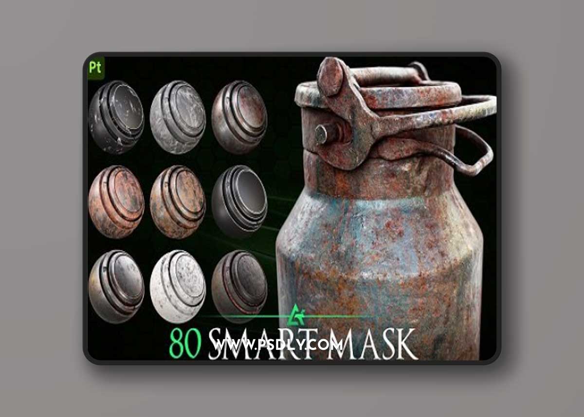 ArtStation - 80 High-Detail Smart Mask - Texturing Essential / substance painter - MEGA PACK