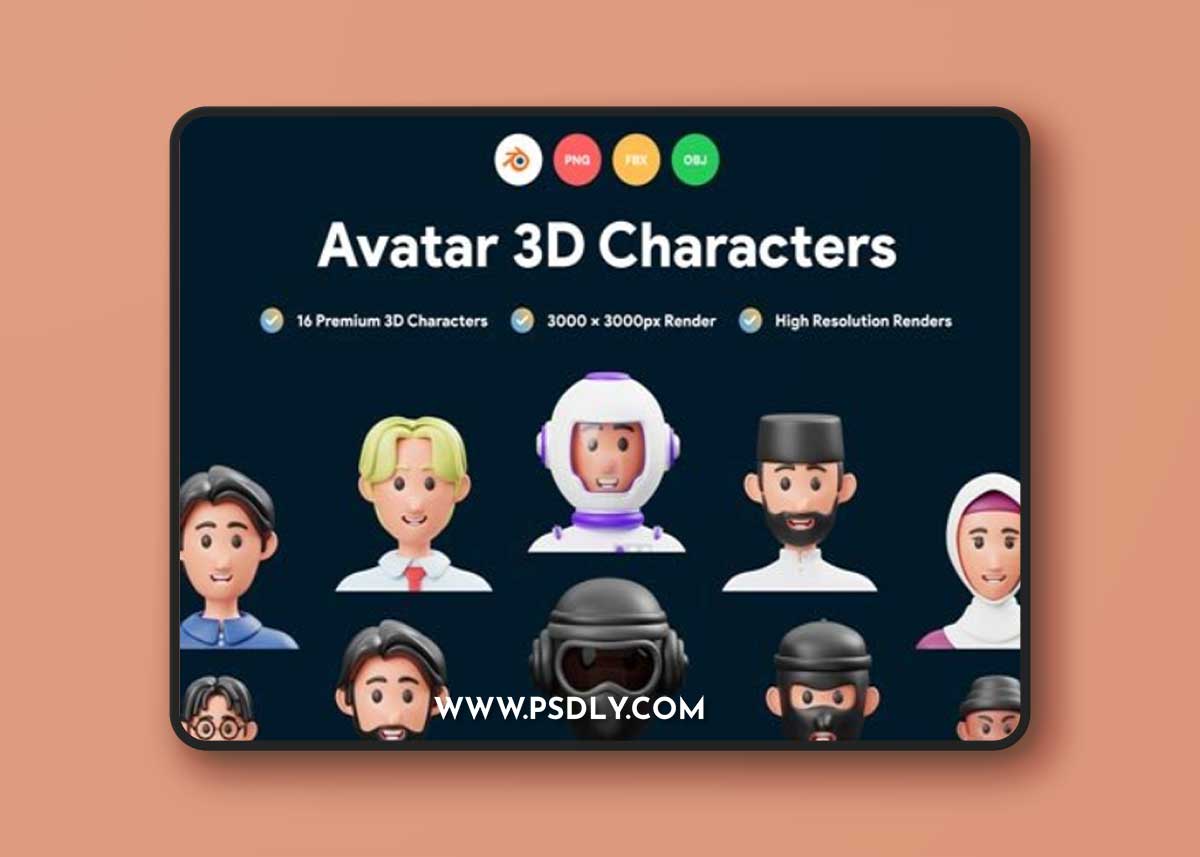 Avatar 3D Illustration Ui8.net