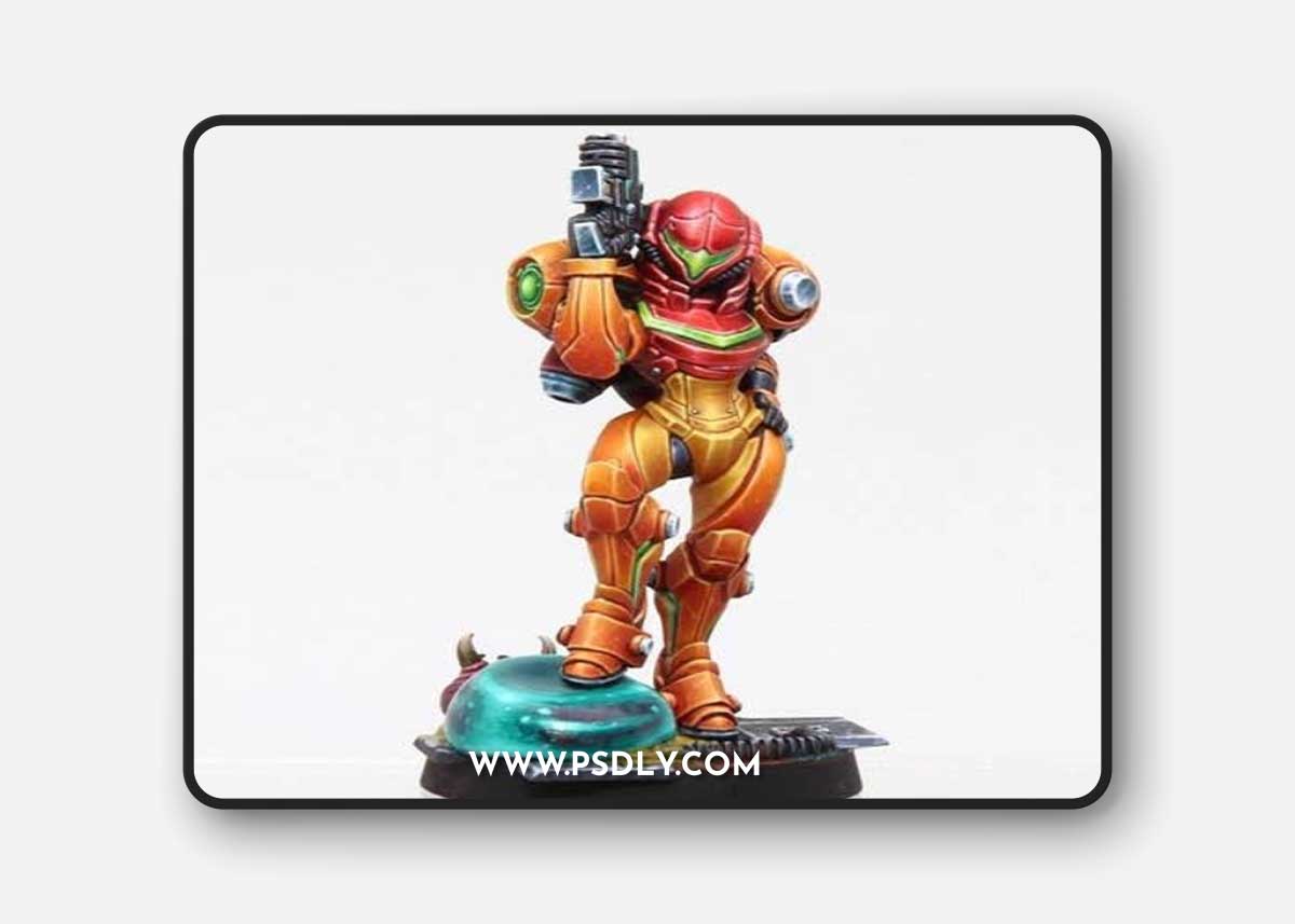 Bite the Bullet – Susana the Bounty Hunter in Armor - 3D Print Model STL