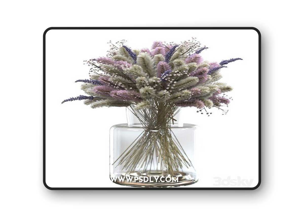 Bouquet of Lagurus and Lavender