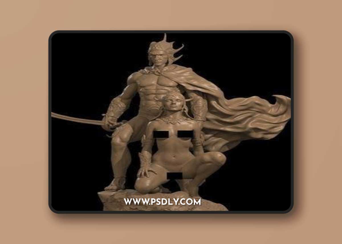 Ca 3d Studios - A fight man of mars NSFW Version – 3D Print Model