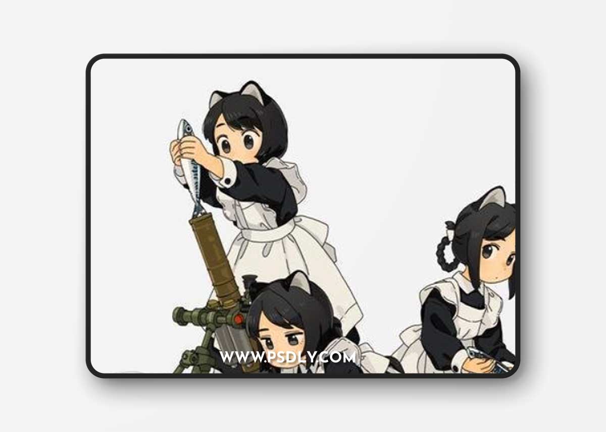 Cat Maid Mortar – 3D Print Model