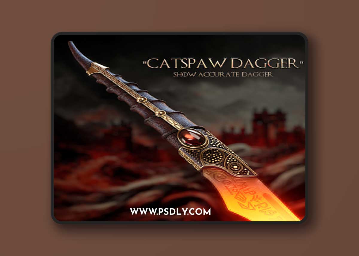 Catspaw Dagger - Show Accurate Dagger - House of the Dragon - Game of thrones – 3D Print Model