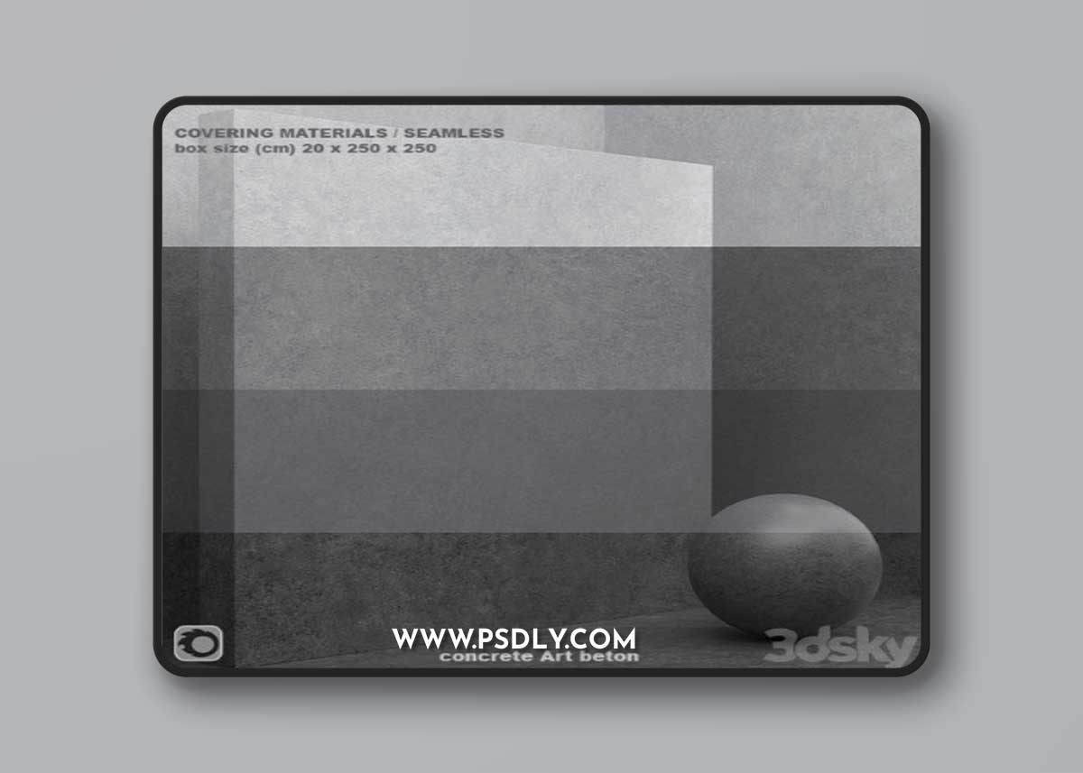 Material (seamless) - microconcrete, concrete, plaster set 73