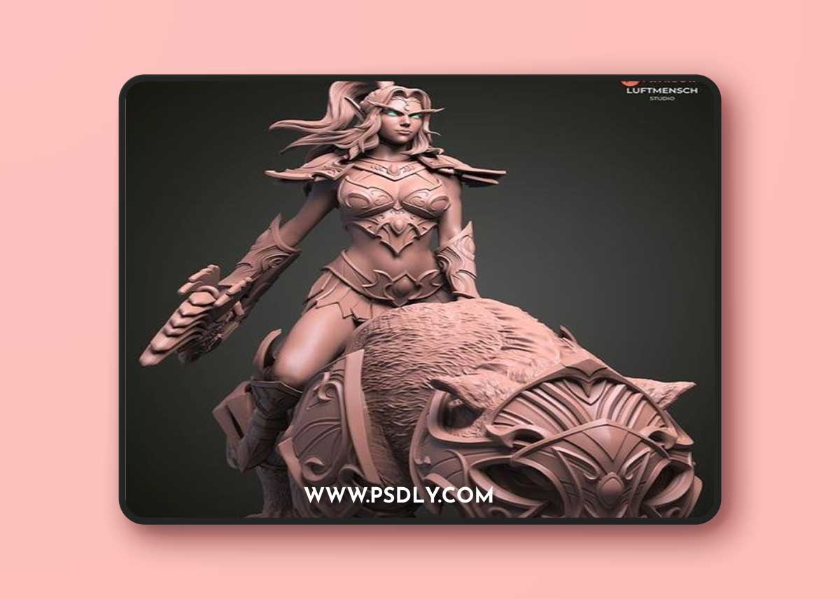 Tyrande and Ashalah - Luftmensch Studio – 3D Print Model