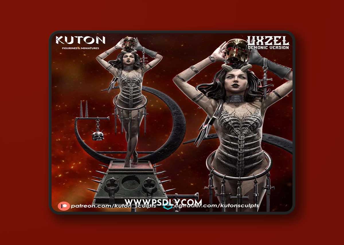 UXZEL (Demonic Version) - Kuton – 3D Print Model