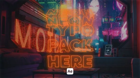 Videohive Kinetic Neon Typo 02 46117753