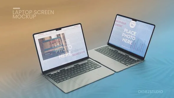 Videohive Laptop Screen Display Promo Mockup V2 44746777