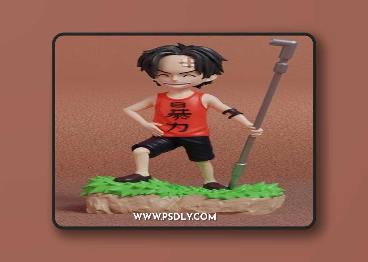 Ace Kid - One Piece – 3D Print Model