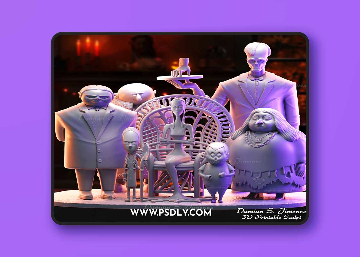 Addams Family Part 1 – 3D Print Model