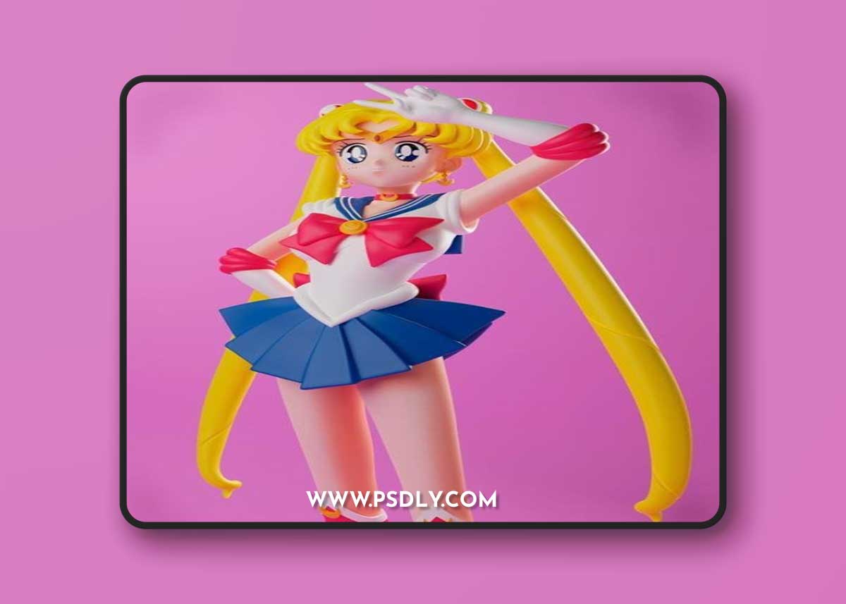 Blue Spray - Sailor Moon – 3D Print Model