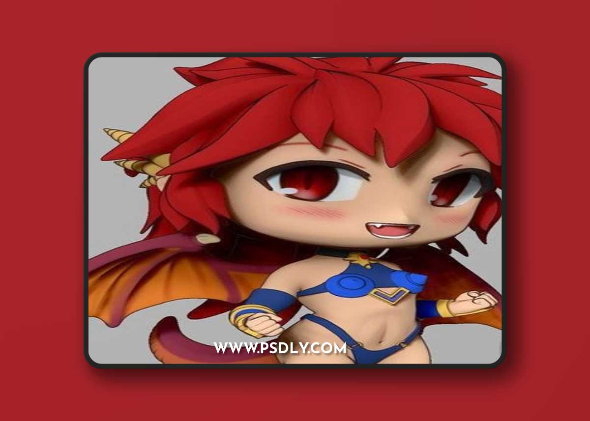 Chibi Mink from Dragon Half – 3D Print Model