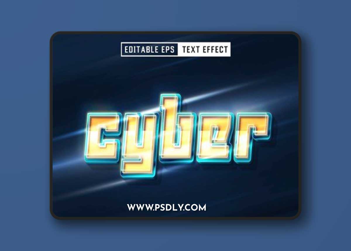 Cyber Editable Text Effect XJ2PQ8L