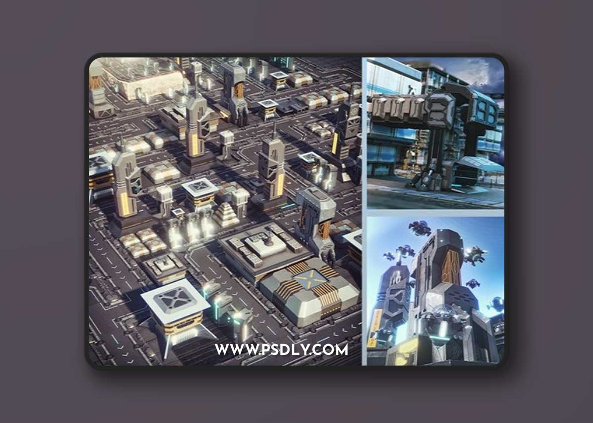 Daz3D X-BIT Future Space City Bundle