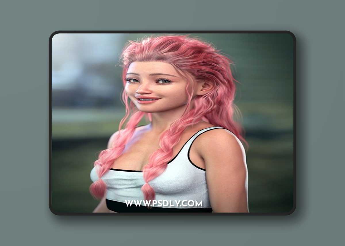 Daz3D Xing Hair for Genesis 9