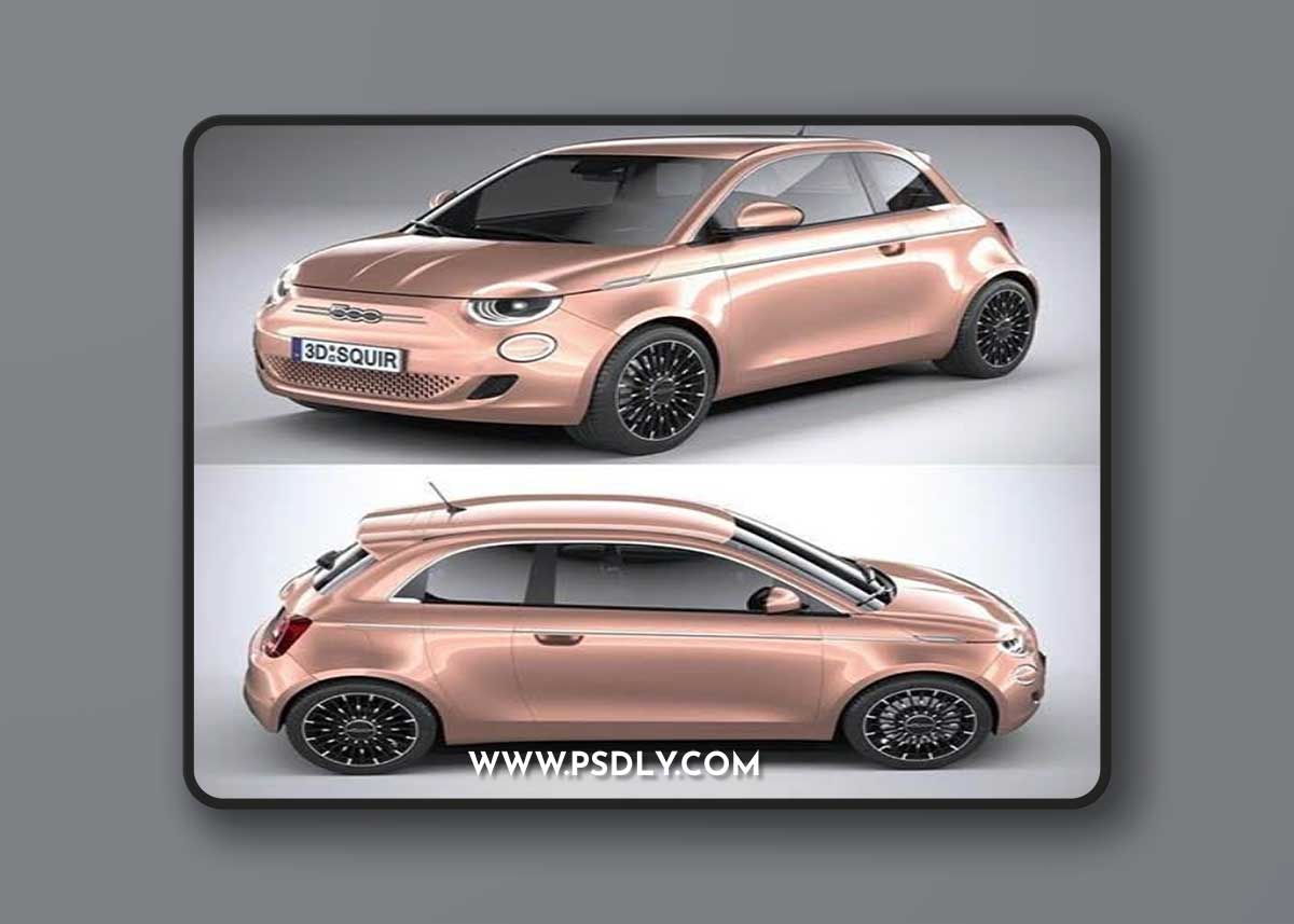 Fiat 500 31 2021 - 3d model