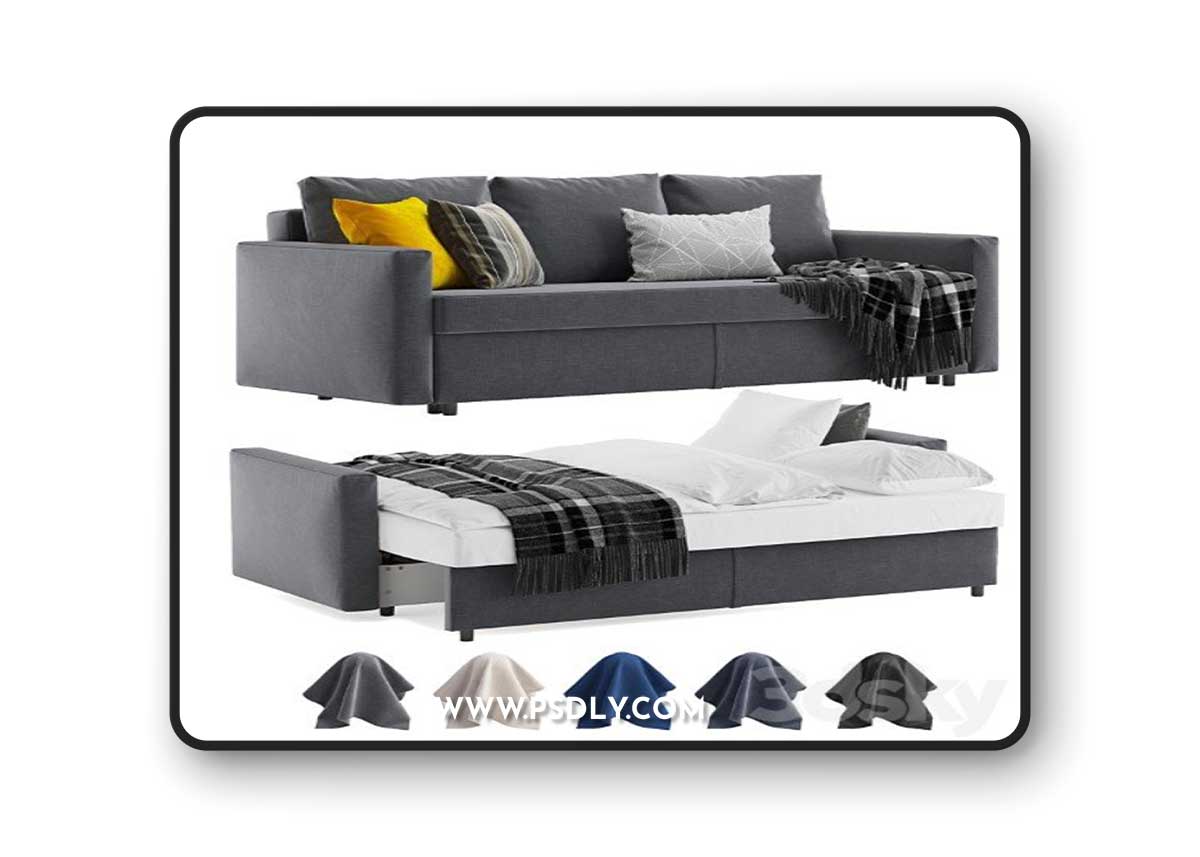 Ikea Friheten sleeper sofa 3 seats