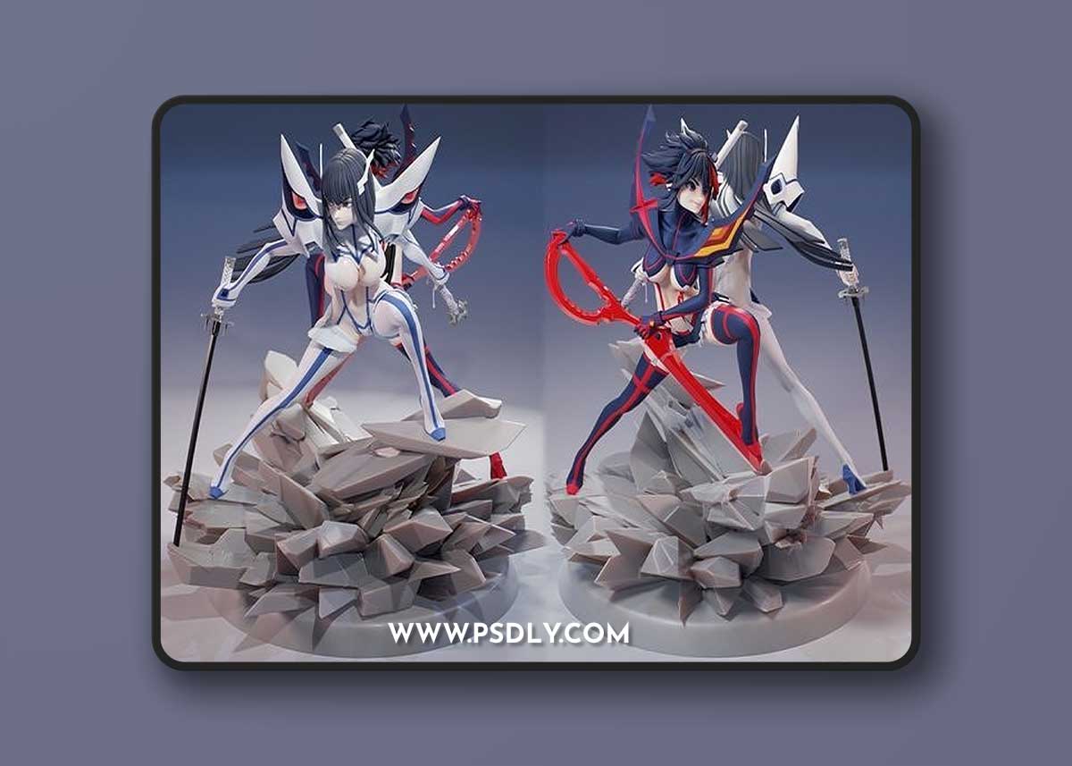 Kill la Kill Satsuki and Ryuko – 3D Print Model