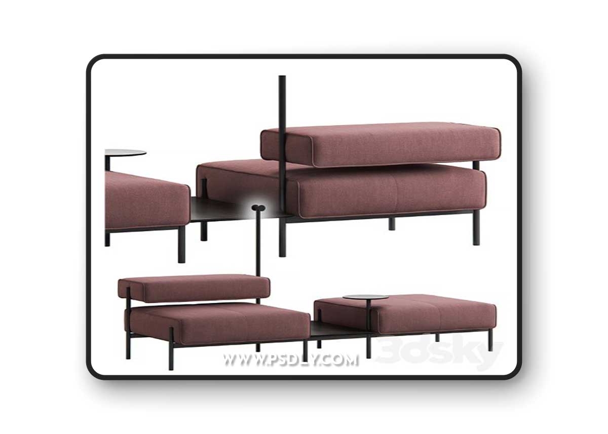 Lucy Sofa by OFFECCT 3D Model