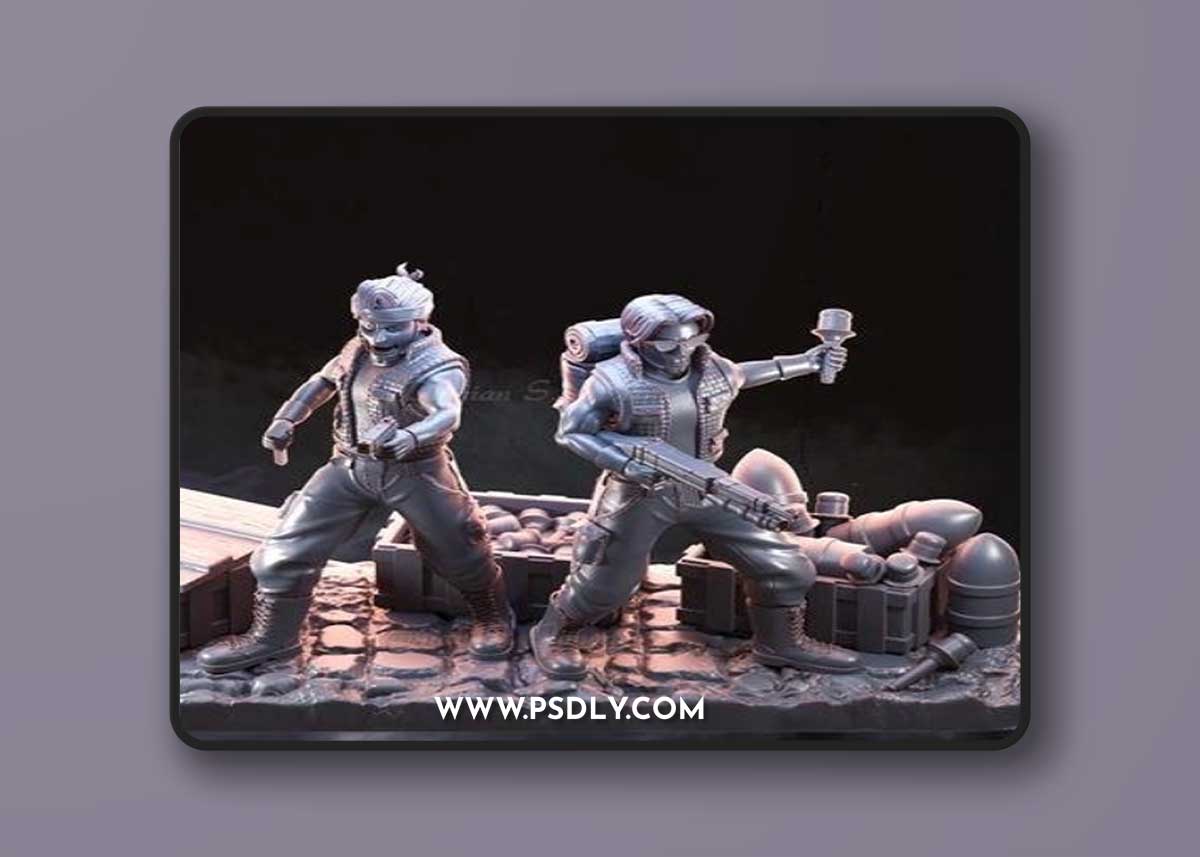 Marco And Tarma Diorama – 3D Print Model