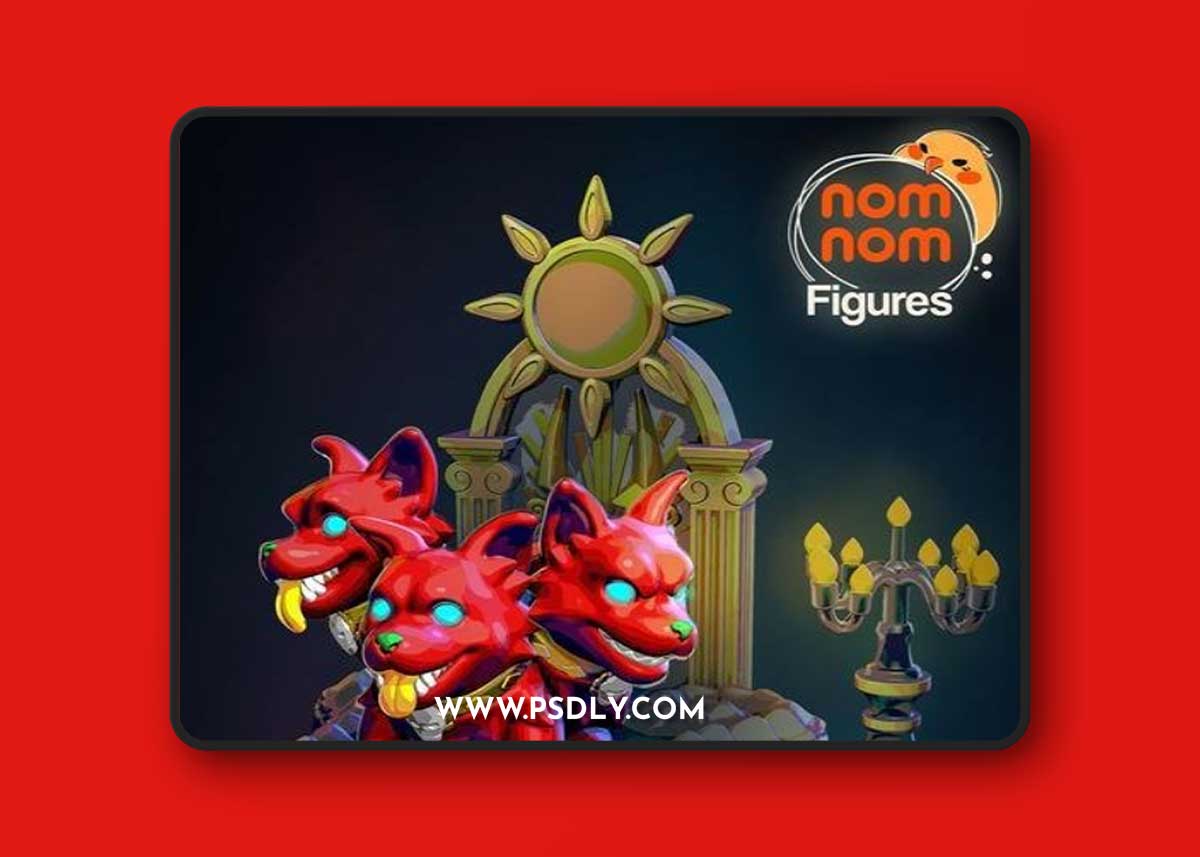 NomNom Figures - Cerberus - Hades – 3D Print Model