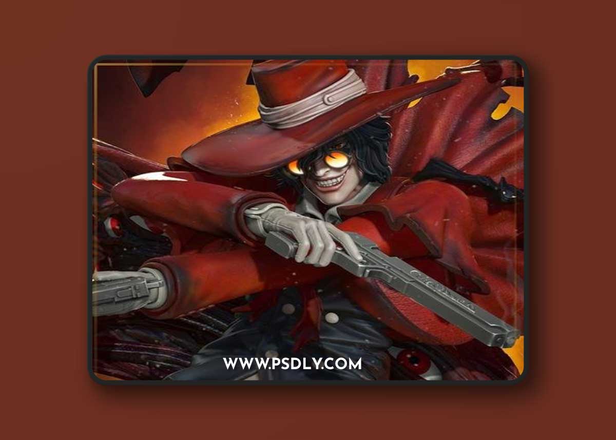 Nomnom-Figures---Alucard-from-Hellsing-–-3D-Print-Model
