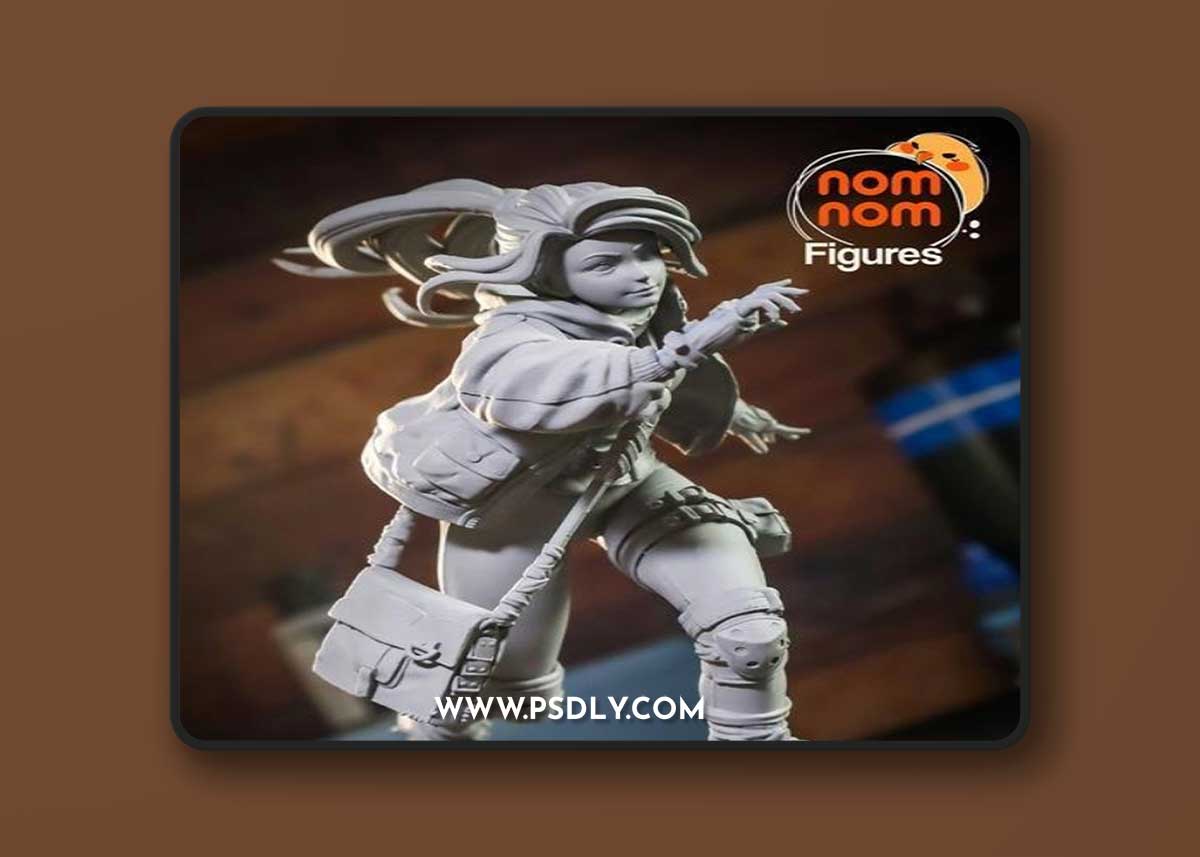 Nomnom Figures - Slink the Skatergirl – 3D Print Model
