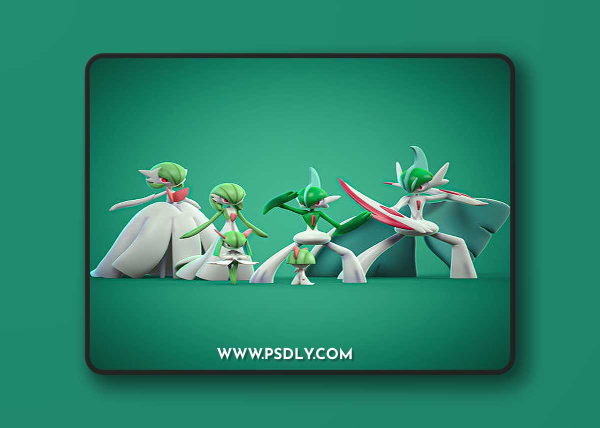 Ralts Evolutions – 3D Print Model
