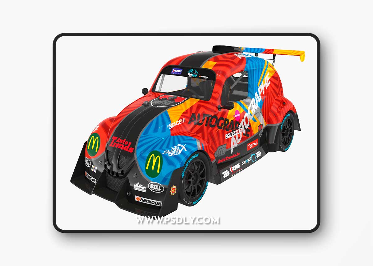 VW Volkswagen Beetle Fun Cup Julien Schein Racing - 3d model