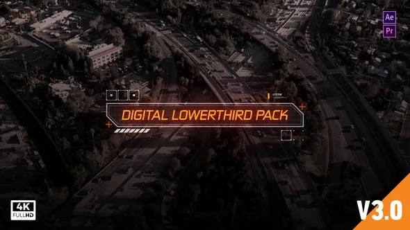 Videohive Digital Titles & Lower Thirds HUD 19412962