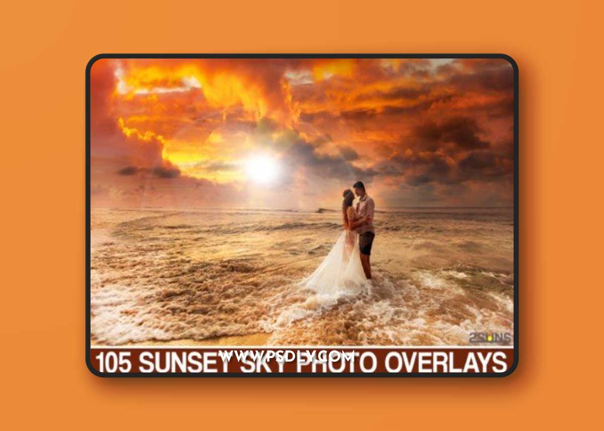 105 Sunset Sky Photo Overlays