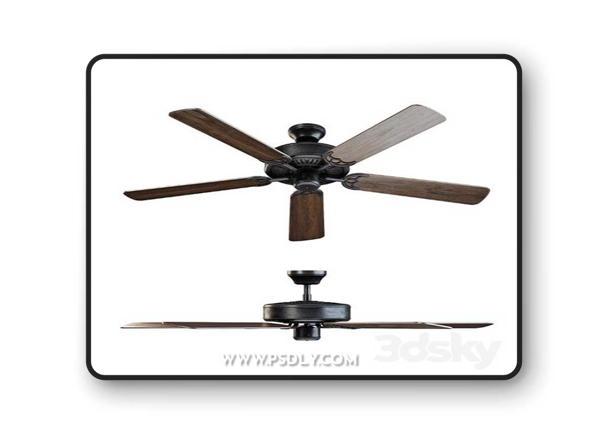 ALOHA Brown ceiling fan