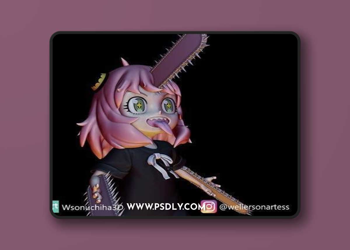 Anya Forger and Pochita – 3D Print Model