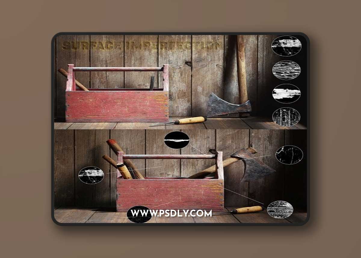 ArtStation - Wood surface Imperfection Vol 03