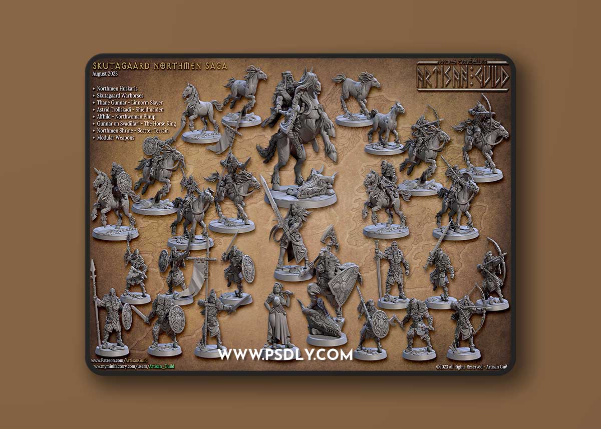 Artisan Guild - Skutagaard Northmen Saga August 2023 – 3D Print Model