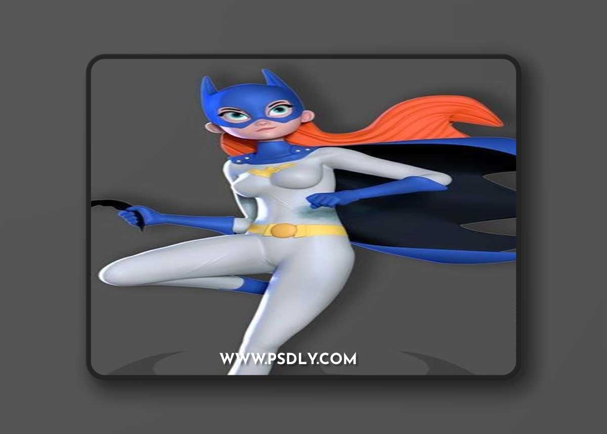 Batgirl Stylized – 3D Print Model