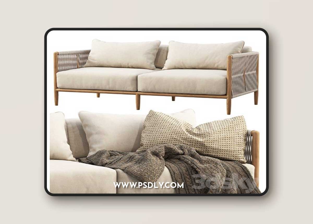 Brown Jordan Maldives Loveseat Sofa