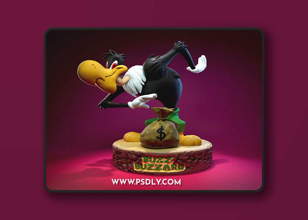 Buzz Buzzard - Woody Woodpecker – 3D Print Model