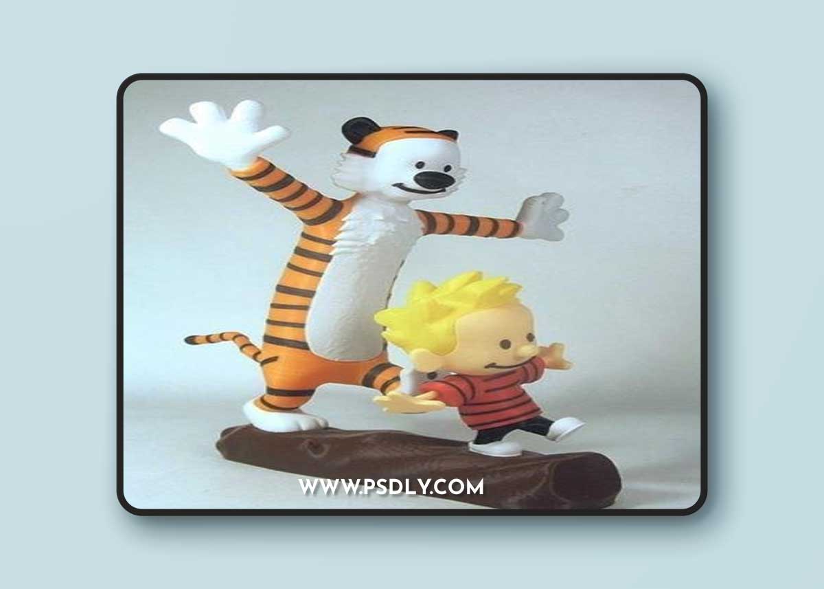 Calvin and Hobbes – 3D Print Model