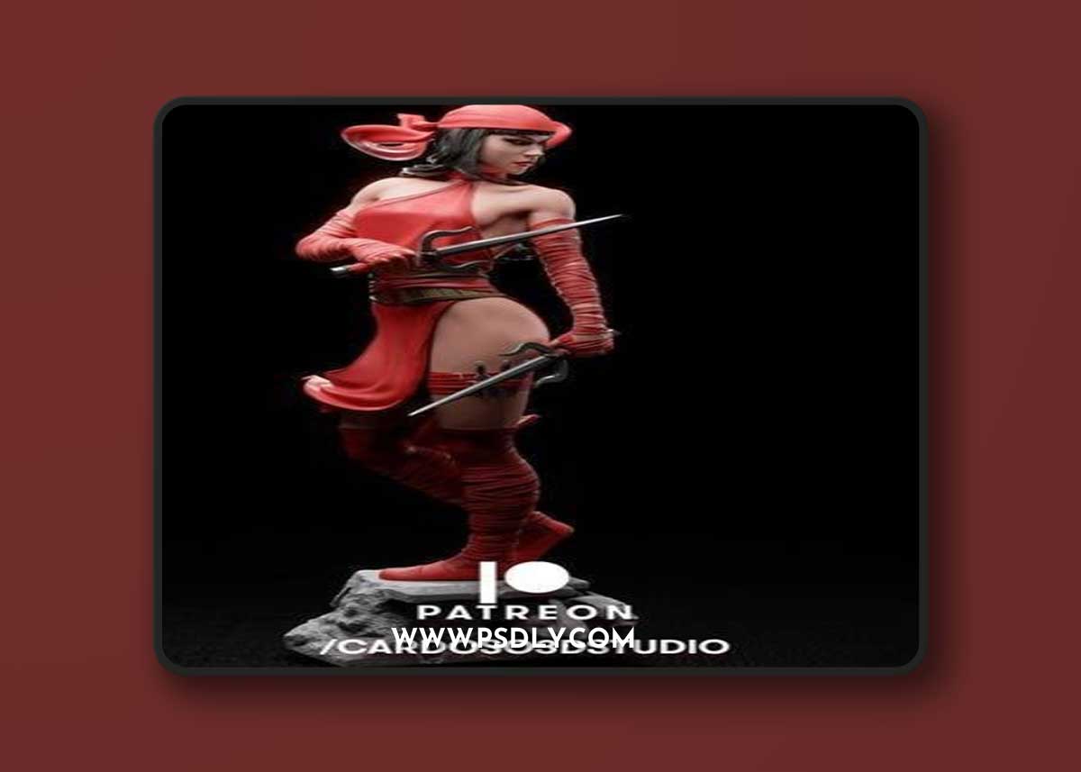 Cardoso 3d Studio - Elektra statue – 3D Print Model