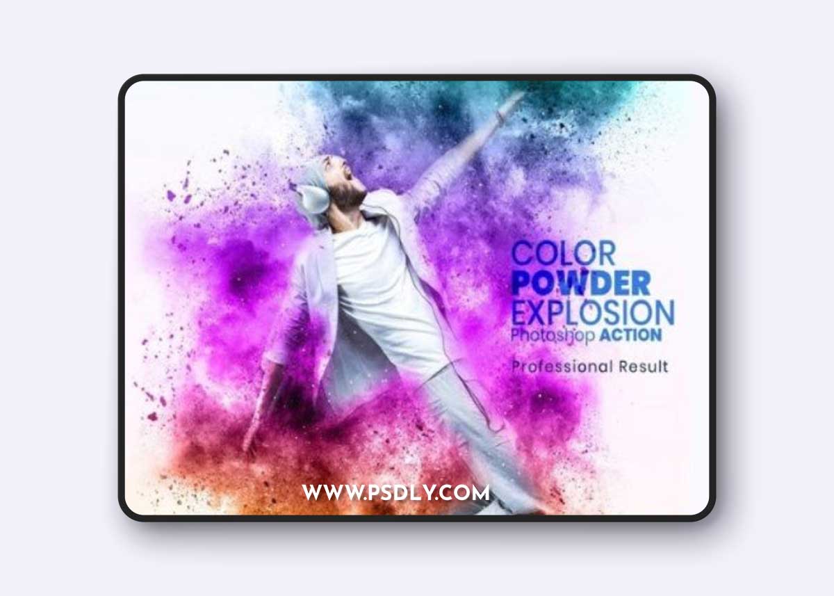 Color Powder Explosion Effect