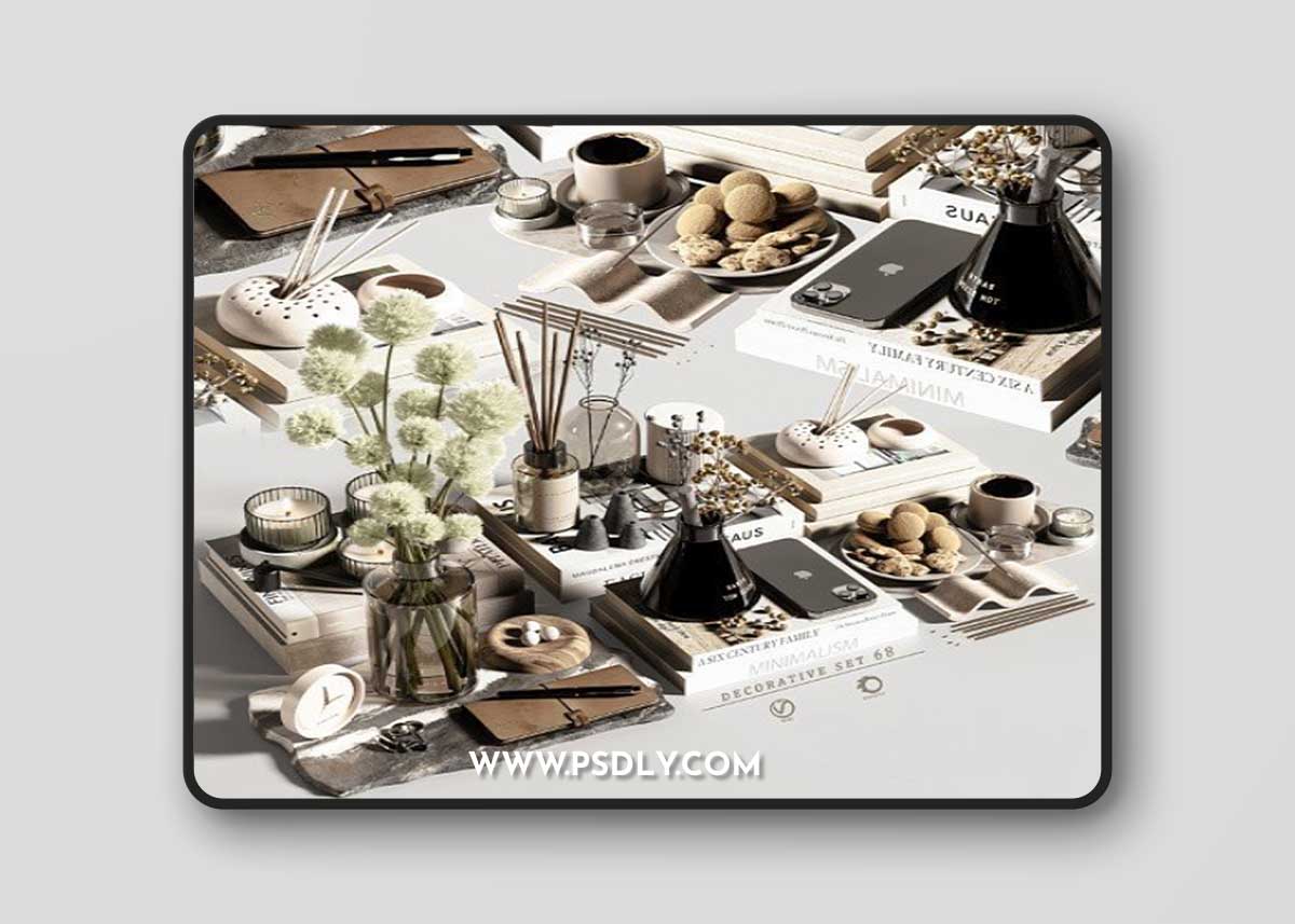 Decorative set 68 3D Model