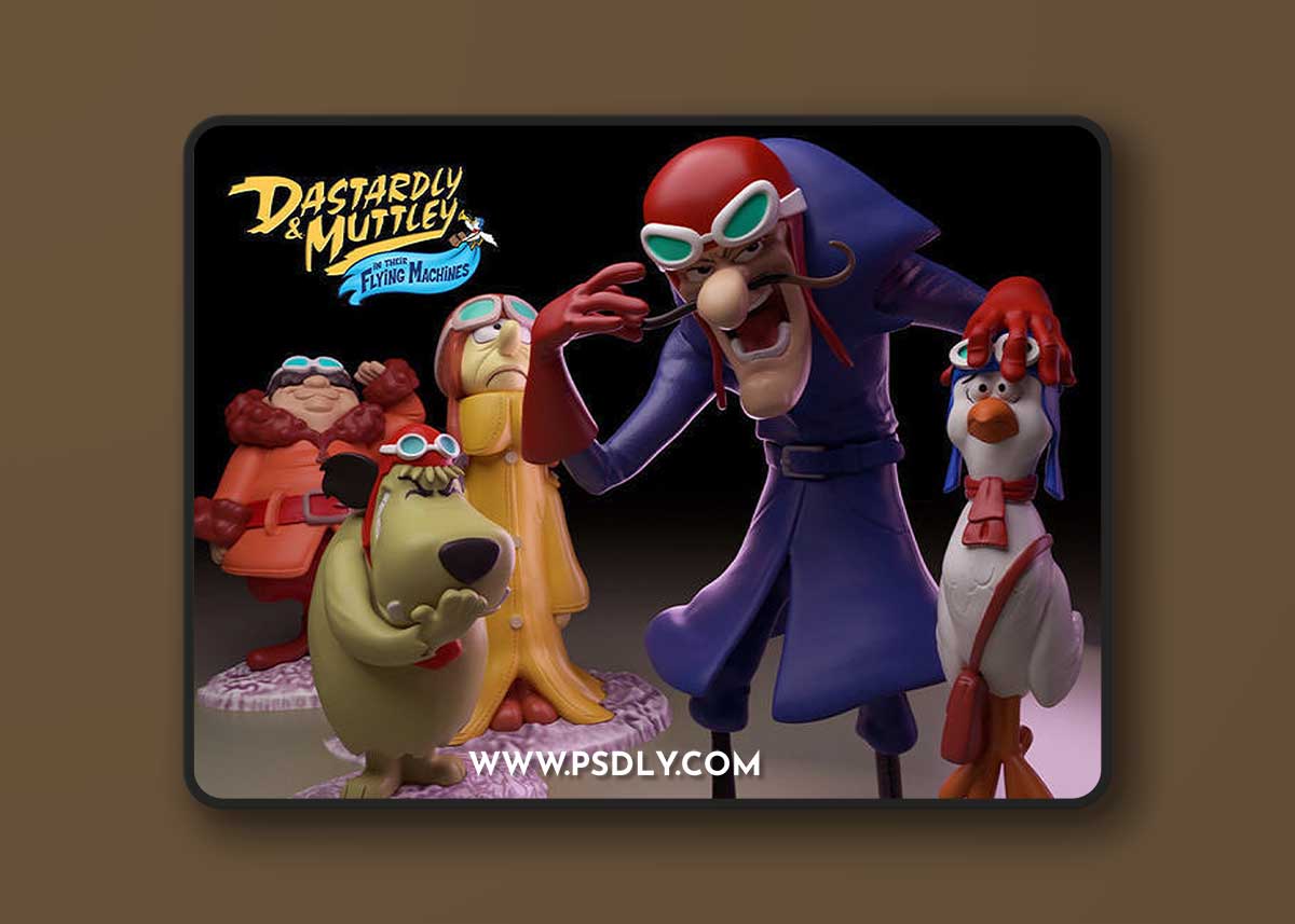 Dick Dastardle and The Flying Machines – 3D Print Model