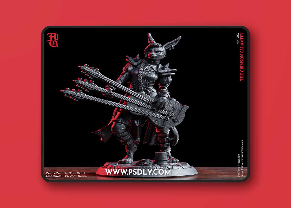 Easter Special - Zana Zenith, The Bard – 3D Print Model