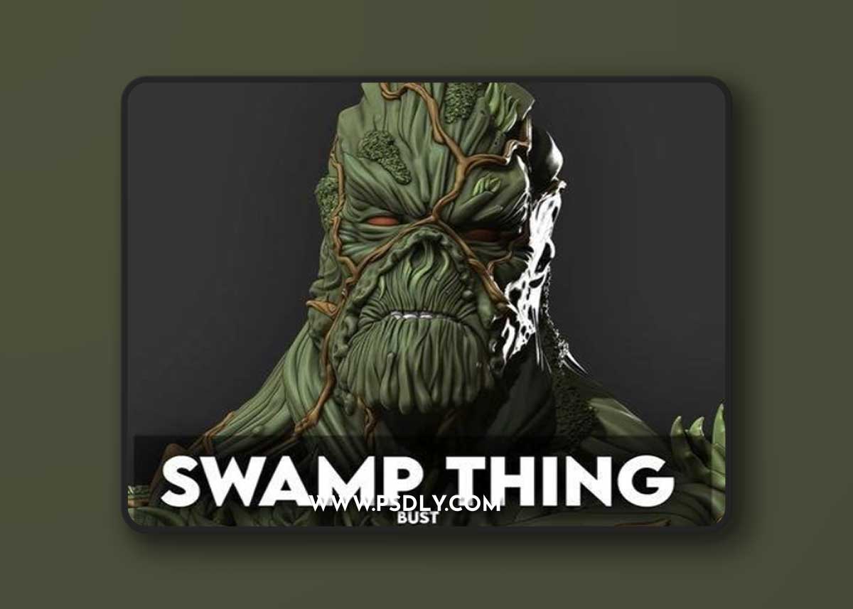 Eastman - Swamp Thing Bust – 3D Print Model